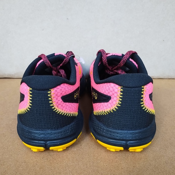 New Brooks Divide 4 Shoes Womens Size 9 Pink Black Yellow Trail Running Shoes - Picture 4 of 12